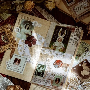 8 unids/pack <span class=keywords><strong>papel</strong></span> <span class=keywords><strong>de</strong></span> encaje calado Alice Tea Party Series manual diario DIY decoración Material Base <span class=keywords><strong>papel</strong></span> - Product Image 3