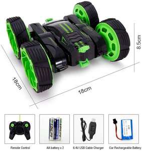 Coche todoterreno teledirigido 4WD, camión monstruo con Control remoto que gira 360 grados, Radio de coche de carreras de doble cara, acrobacias eléctrico - Product Image 6