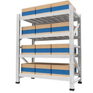 Customized Medium Duty Adjustable Steel Warehouse Racking System Medium Duty Metal Stacking Racks Shelves For Factory Storage