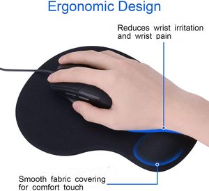 Tốt nhất Silicone Bộ nhớ bọt Chuột Mat Ergonomic Mousepad với cổ tay còn lại hỗ trợ tùy chỉnh chơi game được thực hiện máy tính máy tính xách tay chuột <span class=keywords><strong>Pad</strong></span> - Product Image 4