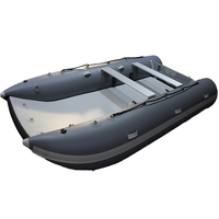 MC 400 Catamaran PVC Hypalon Yacht de sport gonflable Bateau de divertissement en plein air et plancher en aluminium pour la pêche