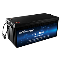 Paket Baterai Lithium Ion Grenergy Lifepo4 15600 Smart APP dengan Casing ABS 12S4P 24V 200Ah/280Ah IP65 Tahan Air >6000 Siklus Daya Tinggi
