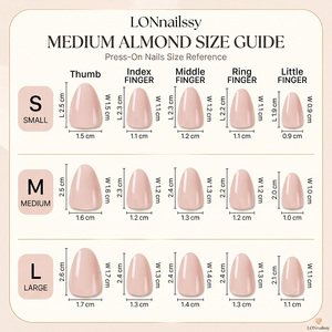 <span class=keywords><strong>Uñas</strong></span> postizas acrílicas PMMA hechas a mano con curva 3D almendrada media francesa, de cobertura completa, para influencers de redes sociales, 10 unidades. - Product Image 4