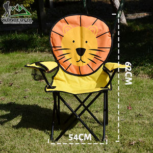 تصميم جديد خارجي قابل للطي على الشاطئ من Oem Odm شعار خفيف للغاية للتخييم للأطفال مع حامل أكواب وكرسي - Product Image 1