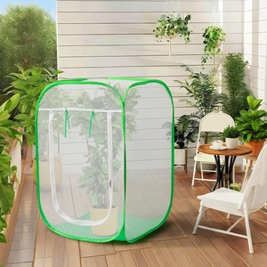 Profesyonel toptan kelebek <span class=keywords><strong>Cage</strong></span> kafes büyük beyaz Pop-up katlanabilir örgü kafes böcek - Product Image 6