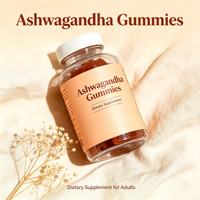 Gummies d'Ashwagandha Marque Blanche ODM OEM Vente en Gros Formule Personnalisée Complément Alimentaire Herbal Gummies à la Racine d'Ashwagandha