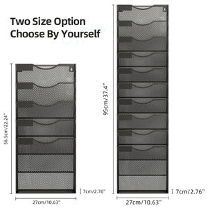 Organizador de Archivos Metálico de Múltiples Niveles <span class=keywords><strong>para</strong></span> Montar en la Pared, Soporte Vertical <span class=keywords><strong>para</strong></span> Archivos, <span class=keywords><strong>para</strong></span> Oficina o Aula - Product Image 4