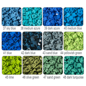 1kg sekitar 5600 buah blok bangunan pelat 3024 1x1 suku cadang batu bata MOC plastik seni piksel <span class=keywords><strong>DIY</strong></span>, seni mosaik <span class=keywords><strong>DIY</strong></span> - Product Image 5