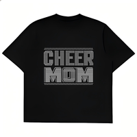 Feuilles de transfert thermocollantes personnalisées pour motifs de cheerleading, avec strass en cristal thermocollants, vente en gros