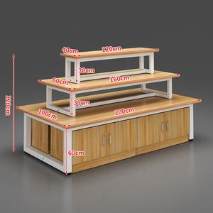 Produit phare : Étagère d'îlot de supermarché empilable, présentoir promotionnel pour chaussures et snacks - Product Image 2