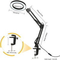 Lampe de bureau grossissante à bras articulé en métal, à intensité variable, pour salon de beauté, style moderne et simple, vente chaude directe usine