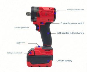 Kit Combo Grande Vente : Perceuse sans fil, tournevis, clé à main, ensemble en acier inoxydable, batterie au lithium, mallette de transport rigide pour réparations domestiques - Product Image 3