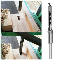 Jeu de forets en acier avancé de précision 6mm trou carré efficace forage carré bois marbre tailles métriques torsadées