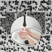 Robinet de lavabo moderne intelligent à capteur, en laiton, sans contact, à induction, pour eau froide et chaude, pour salle de bain