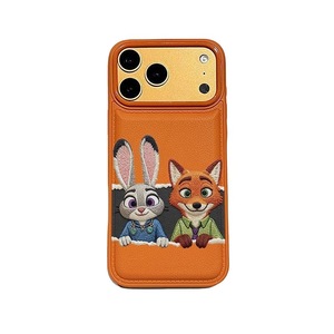 <b>Cartoon</b> Leather Texture Phone Case For iPhone 17 16 15 14 13 12 11 Soft Shockproof Bulge Design Protective Cover - Product Image 5