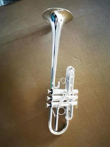 Tromba di Alta Qualità in Tonalità Eb/D con Finitura in Lacca Dorata / Placcatura Argento (JTR-510) - Product Image 2