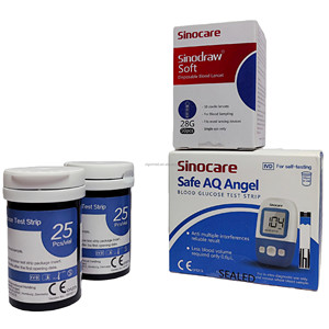 แผ่นตรวจน้ำตาลในเลือดแบบไม่ต้องใช้โค้ด ซิโนแคร์ เซฟ เอคิว แองเจิล - Product Image 2