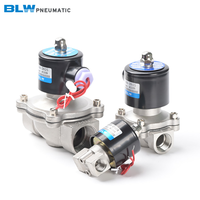 Electrovanne en acier inoxydable 2S 1/4 "-2" 2/2 Voies NC IP65 AC/DC 12-380V NC pour Air/Eau/Gaz 0-1.0MPa Structure de contrôle IP65