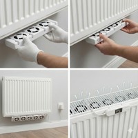 Ventilateur de radiateur Duo Set, ventilateur de surpression de chaleur avec thermostat, ventilateur de surpression d'air chaud