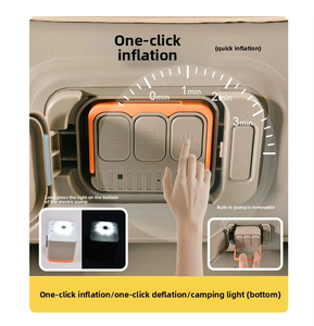 Canapé-lit gonflable multifonctionnel pliable avec pompe intégrée, conception épaissie automatique, moderne, <span class=keywords><strong>pour</strong></span> salon, chambre, camping, extérieur - Product Image 3