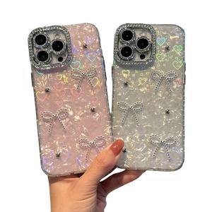 Funda Protectora para Teléfono con Diseño de Concha de Mariposa, Incrustaciones de Diamantes de Imitación, Protección de 360 Grados para 17 <span class=keywords><strong>Pro</strong></span> <span class=keywords><strong>Max</strong></span>/15 <span class=keywords><strong>Pro</strong></span> - Product Image 5