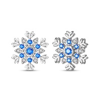 Boucles d'oreilles créoles S925 en argent sterling, avec breloques pendantes mignonnes en forme de dessin animé incrustées de zircone cubique colorée, boucles d'oreilles pendantes tendance