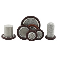 Silencieux pneumatique en métal poreux sinterisé en acier inoxydable 304 avec connexion filetée