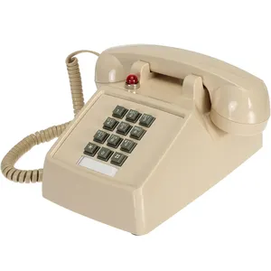 Sabit hat için klasik Retro masa telefonu, tek hat masa telefonu büyük düğmeli eski sabit telefon, ev için telefon, ofis