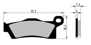 Pièces ATV UTV <span class=keywords><strong>QUAD</strong></span> Gauche Droite Avant Arrière FA618 Plaquettes de frein frittées OEM 705601014 705601015 <span class=keywords><strong>Outlander</strong></span> 450 500 <span class=keywords><strong>570</strong></span> 650 pour <span class=keywords><strong>Can</strong></span> <span class=keywords><strong>Am</strong></span> - Product Image 5