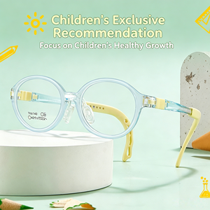 TK6140 Montature per Occhiali Ovali per Bambini da 0 a 9 Anni in Silicone Sicuro Ecologico Morbido Delicato sulla Pelle TR90 - Product Image 3