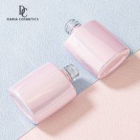 Vente en gros de flacons en verre vides personnalisés de 11 ml pour vernis à ongles en gel avec bouchon et pinceau, forme ronde