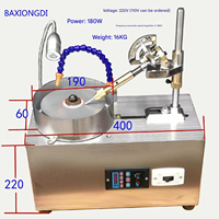 Machine de polissage et de facettage de pierres précieuses multifonctionnelle en acier inoxydable de marque VK, 110V/220V, avec contrôle de vitesse et bol vibrant