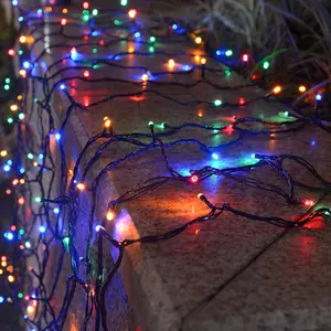 Outdoor 8 Mode Christmas Outdoor Waterproof Garland Light String For Wedding Party Tree Yard Decoration