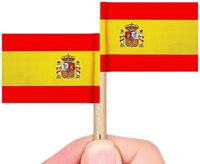 Drapeaux espagnols et américains en forme de cure-dents à prix réduit et livraison rapide en Espagne, petits mini bâtonnets décoratifs pour cupcakes