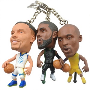 Llavero de PVC con Figura de Jugador de Baloncesto Realista, Miniatura Deportiva con Mosquetón, Souvenir - Product Image 3