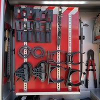 Support de montage en plastique pour équipement incendie, support pour équipement de camion de pompiers, support pour SCBA et extincteur
