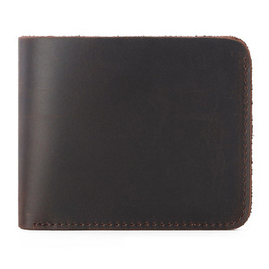 AL1061 Designer Custom Logo di lusso in vera pelle portafogli per gli uomini Bifold carta 100 Bill Check Book Vintage in contanti busta <span class=keywords><strong>portafoglio</strong></span> - Product Image 3