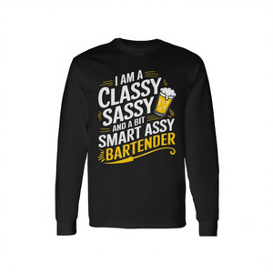 T-shirt à manches longues Classy Sassy Smart Assy Bartender - Product Image 2