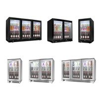 350L Mini Bar Boissons Réfrigérateur Bouteille Refroidisseur Réfrigérateur et Bière Congélateur Retour Bar Refroidisseur pour Comptoir