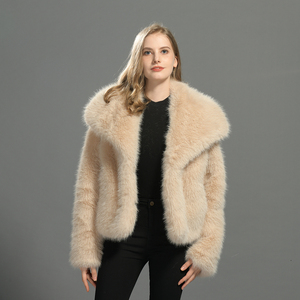 Jxwatcher Giacca Invernale da Donna in Finta <span class=keywords><strong>Pelliccia</strong></span> di Volpe Spessa e Calda con Grande Colletto Personalizzabile Morbida e Soffice <span class=keywords><strong>Cappotto</strong></span> <span class=keywords><strong>Bianco</strong></span> in Finta <span class=keywords><strong>Pelliccia</strong></span> di Volpe - Product Image 4