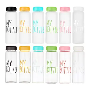 Botol Air Plastik Kustom Botol Air 500Ml Bebas BPA dengan Logo Plastik Kustom Kualitas Tinggi