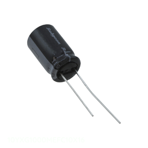Condensador de Aluminio de Canal del Fabricante 1000uF, Tipo Through Hole 10YXG1000MEFC10X16, 1000UF 20% 10V RADIAL - Product Image 1