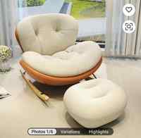 Fauteuil suspendu, style moderne et minimaliste pour salon, chaise longue de détente, pour la sieste à la maison, idéal pour les personnes qui recherchent la détente, canapé convertible pour s'asseoir ou s'allonger