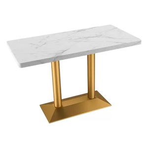 Gran oferta, mesa de bistro de madera maciza y Metal de diseño moderno para restaurante, comida rápida, comedor, cafetería, Hotel, uso en la sala de estar - Product Image 1