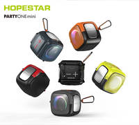 Altavoz Bluetooth Portátil Hopestar PARTY ONE MINI de 5 W, Resistente al Agua IPX6, Luz LED de Espectro, Radio FM, Audio para Exteriores, Fácil de Transportar
