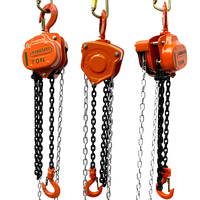 Palans à chaîne manuels de 0,5 tonne et 2,5 m, outil de levage de 500 kg pour usage industriel et de construction