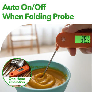 Termómetro para Alimentos con Encendido/Apagado Automático, Operación con una Sola <span class=keywords><strong>Mano</strong></span>, Alta Precisión ±1 ℃   <span class=keywords><strong>Olla</strong></span> para Sopa y Barbacoa con Amplio Rango de Temperatura - Product Image 4