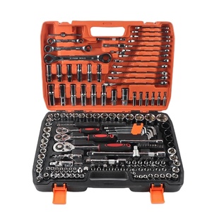 Juego <span class=keywords><strong>de</strong></span> Herramientas Mecánicas Profesional <span class=keywords><strong>de</strong></span> 151 Piezas, con Trinquete <span class=keywords><strong>de</strong></span> <span class=keywords><strong>24</strong></span> Dientes y Accesorios <span class=keywords><strong>de</strong></span> 1/4 <span class=keywords><strong>de</strong></span> Pulgada, Universal, Métrico, CR-V, para Auto, OEM, 3 Años <span class=keywords><strong>de</strong></span> Garantía - Product Image 4