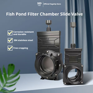 304 acier inoxydable PVC tige étendue vanne vanne de vidange de forme carrée pour la pisciculture de crevettes utilisation de salon - Product Image 2