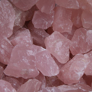 Pierres brutes de quartz rose naturel, tailles personnalisées en gros, pierres minérales brutes - Product Image 1